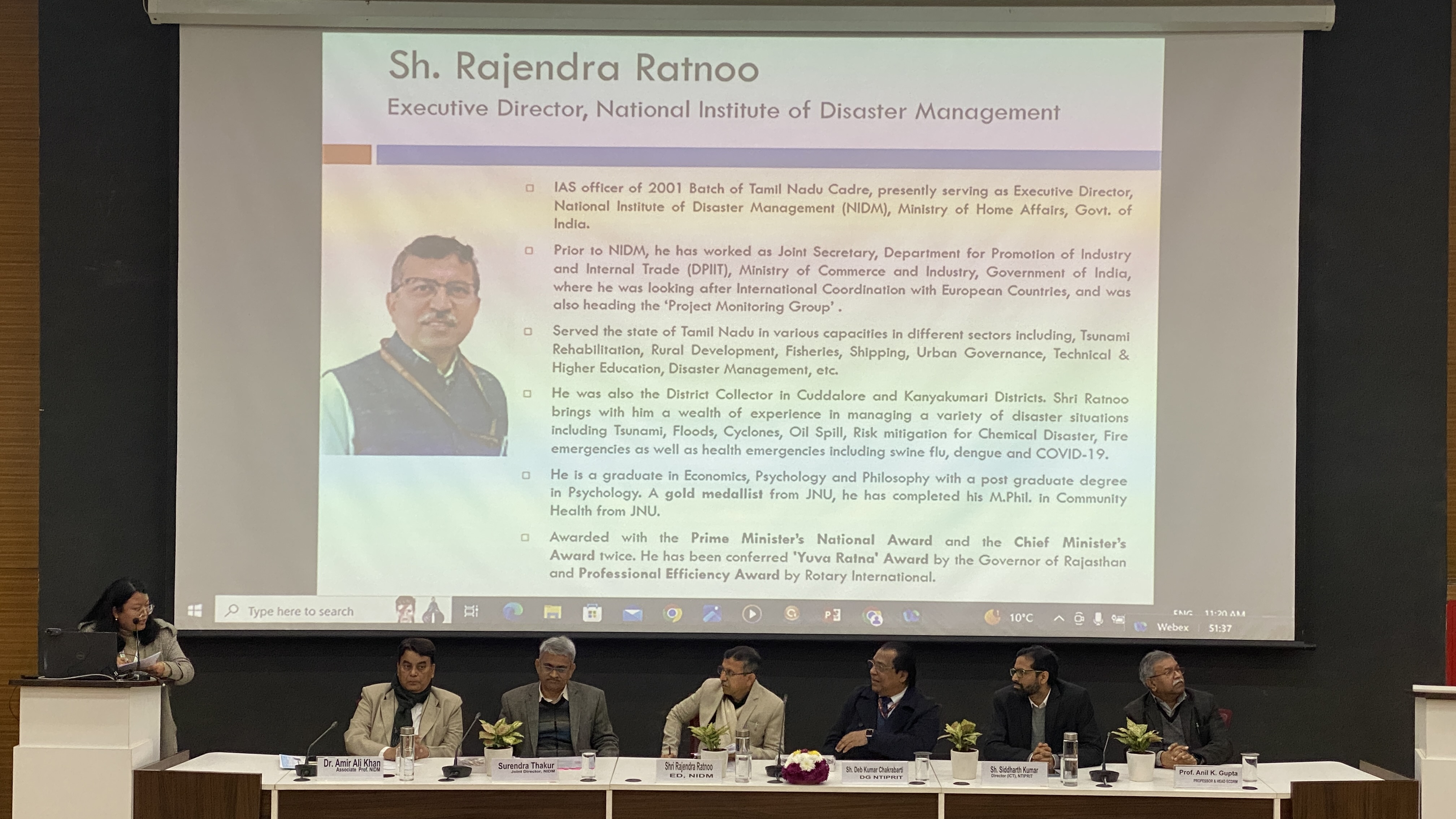 Disaster Management Module for ITS 2021 and 2022 Batch @NIDM, Rohini