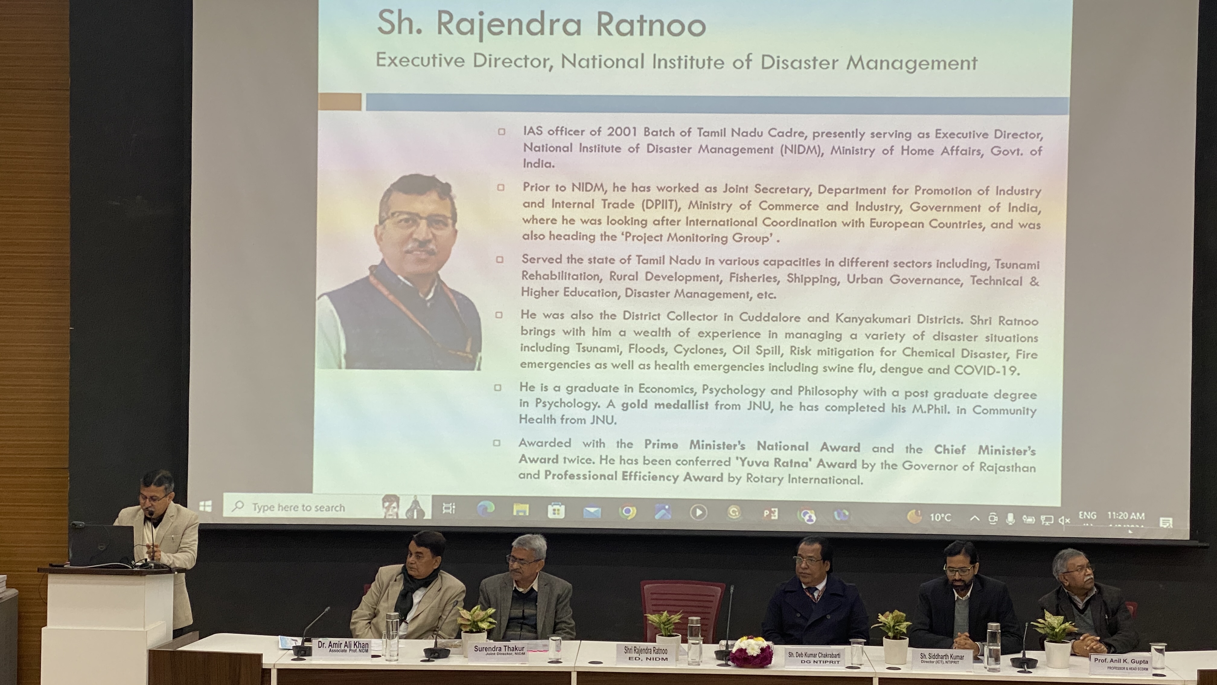 Disaster Management Module for ITS 2021 and 2022 Batch @NIDM, Rohini